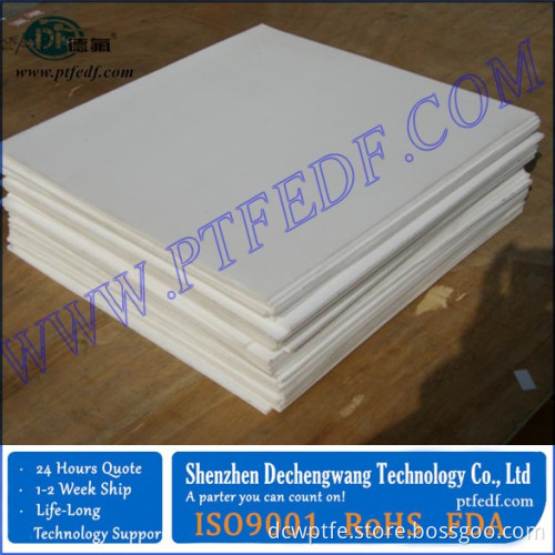 Mold PTFE sheet teflon board <2.1 dielectric constant ptfe